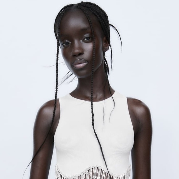 Zara Seamless Ribbed Contour Tank Top - Picture 4 of 7